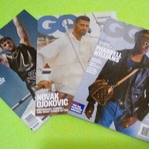 G Q magazine bundle Novak Paul medical & Pharrel Williams